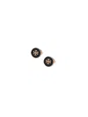 Tory Burch Kira Button Earrings In Black