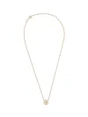 Tory Burch Golden Logo Pendant Necklace In Gold