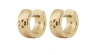 Tory Burch Tory Birch Kira Double T Huggie Hoop Earrings In Gold