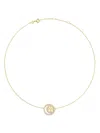 Tory Burch Miller Double Ring Pendant In Gold