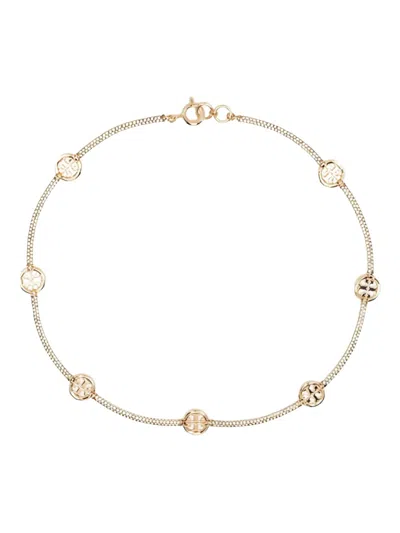 TORY BURCH CRYSTAL-EMBELLISHED CHOKER NECKLACE