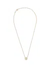 Tory Burch Golden Logo Pendant Necklace In Gold