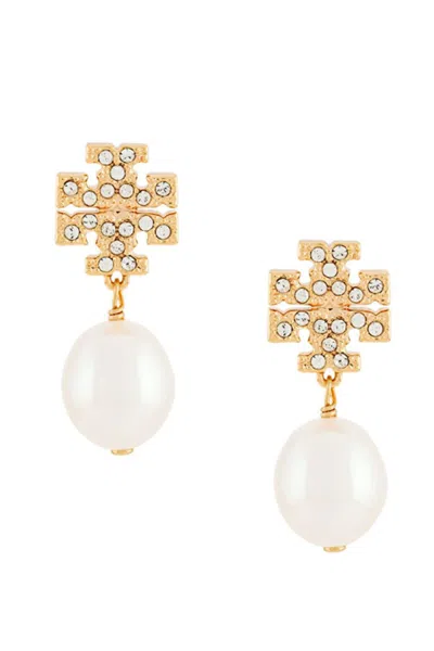 Tory Burch Bijoux In Tory Gold / Pearl