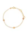 Tory Burch Kira Pearl Bracelet In Multi