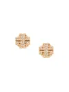 Tory Burch Miller Studded Earrings In Multicolor