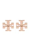 Tory Burch Logo Stud Earrings In Multicolor