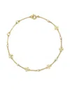Tory Burch Kira Perlenarmband In Tory Gold / Pearl