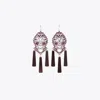 Tory Burch Bird Ohrringe In Tory Silver/purple