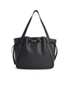 Tory Burch Saint Laurent Cassandre Leather Bucket Bag In Black