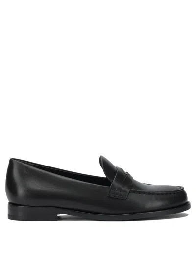 Tory Burch Black Bovine Leather Loafers