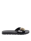 Tory Burch Flat Shoes Blacks And Greys In Black