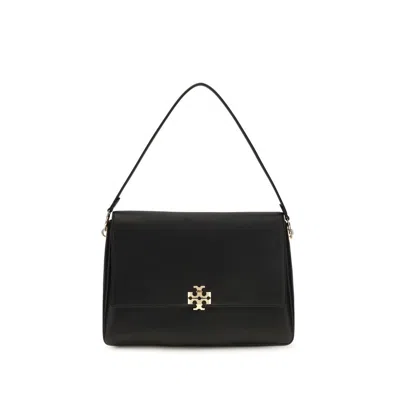 Tory Burch Black Calf Leather Bos Taurus Shoulder Bag