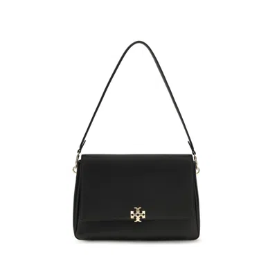 Tory Burch Black Calf Leather Bos Taurus Shoulder Bag