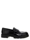 Tory Burch 20mm Classic Lug Brushed Leather Loafers In Black