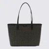 Tory Burch Black Cotton Ever-ready Small Tote Bag