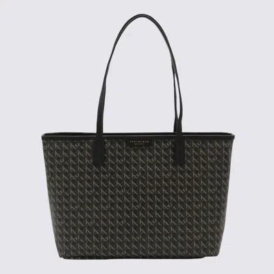 Tory Burch Black Cotton Ever-ready Small Tote Bag