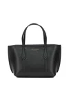 Tory Burch Black Cow Leather Cotton Polyurethane Handbag In Pattern