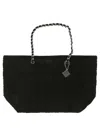 Tory Burch Soft-texured Chain Tote With Embossed Detailing In Black