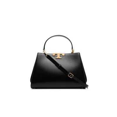 Tory Burch Eleanor Satchel Leather Tote Bag In Black