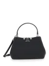 Tory Burch Eleanor Mini Leather Handbag In Black
