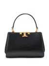 TORY BURCH BLACK ELEANOR MINI SATCHEL BAG