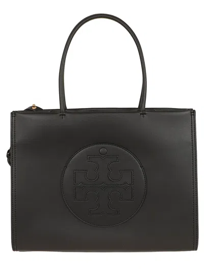 Tory Burch Black Ella Bio-tex™ Leather-like Shopping Bag