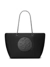 Tory Burch Large Ella Tote Bag In Black