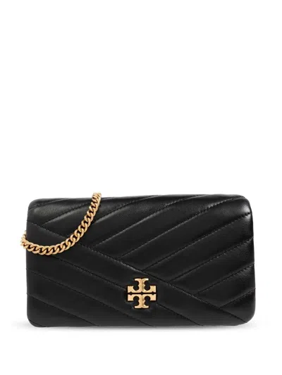 Tory Burch Black Kira Chevron Leather Cross Body Bag