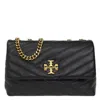 Tory Burch Black Kira Chevron Small Convertible Shoulder Bag In Black