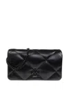 Tory Burch Quilted Shoulder Bags With Detachable Chain-link Strap In Black
