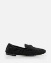 Tory Burch Woman Loafers Black Size 8 Leather