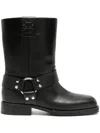 Tory Burch Black Leather Boots In Black