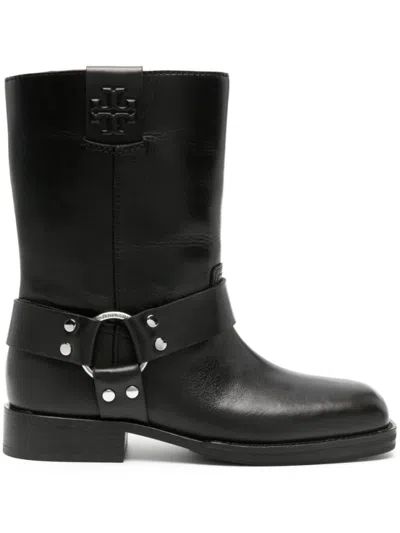 Tory Burch Black Leather Boots