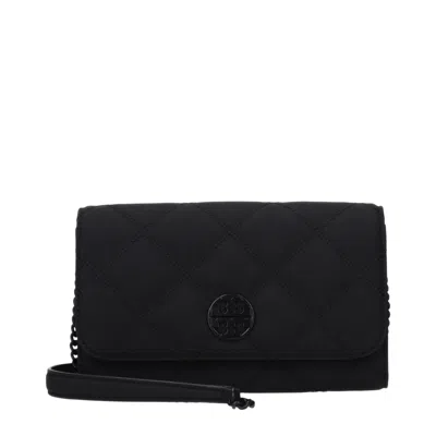 Tory Burch Black Leather Clutch Women's Bag