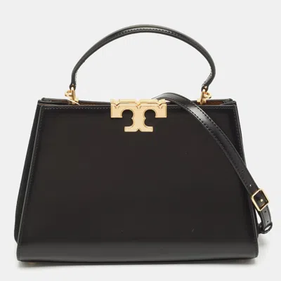 Pre-owned Tory Burch Black Leather Eleanor Satchel