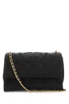 Tory Burch Black Leather Fleming Shoulder Bag