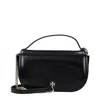 Tory Burch Black Leather Handbag In Black