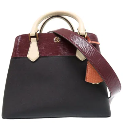 Pre-owned Tory Burch Black Leather Handbag Shoulder Bag ()