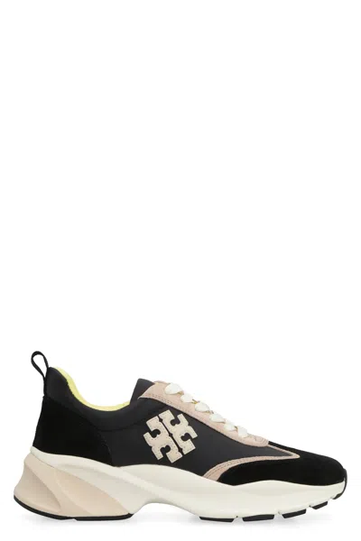Tory Burch Black Leather High Top Sneakers