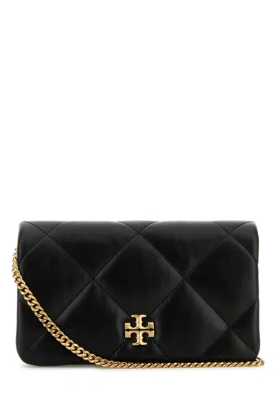 Tory Burch Black Leather Kira Clutch