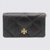 Tory Burch Black Leather Kira Crossbody Bag In Black