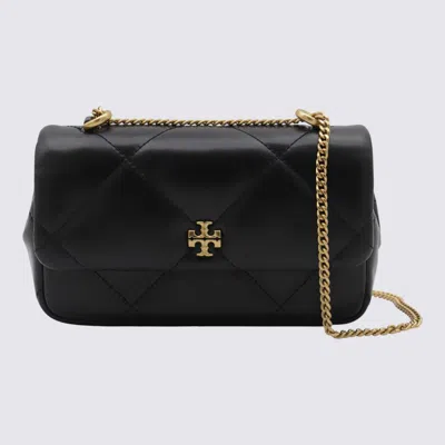 Tory Burch Black Leather Kira Diamond Quilt Mini Shoulder Bag