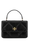 Tory Burch Black Leather Kira Handbag In Black