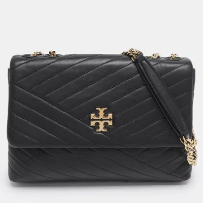 Pre-owned Tory Burch Black Leather Kira Shoulder Bag