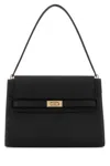 Tory Burch Lee Radziwill Black Shoulder Bag With Single Shoulder Strap And Front Clasp Closure In Leather Woman