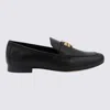 Tory Burch Black Leather Loafers In Black