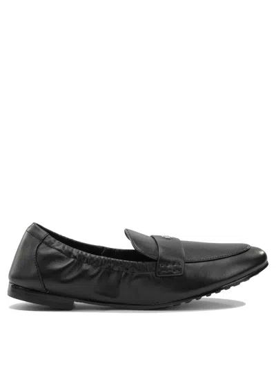 TORY BURCH TORY BURCH BLACK LEATHER LOAFERS