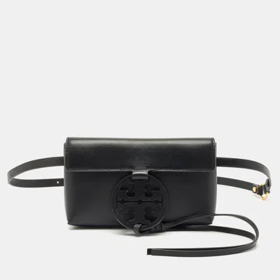 Pre-owned Tory Burch Black Leather Miller Belt Bag