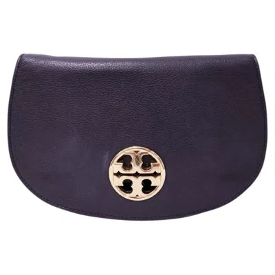 Pre-owned Tory Burch Black Leather Miller Crossbody Bag