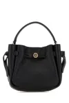Tory Burch Black Leather Mini Romy Bucket Bag In Black